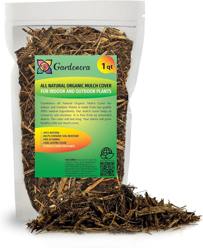 Gardenera Premium Organic Natural Mulch Cover - Enhance Your Indoor Plants with Natural Aroma and