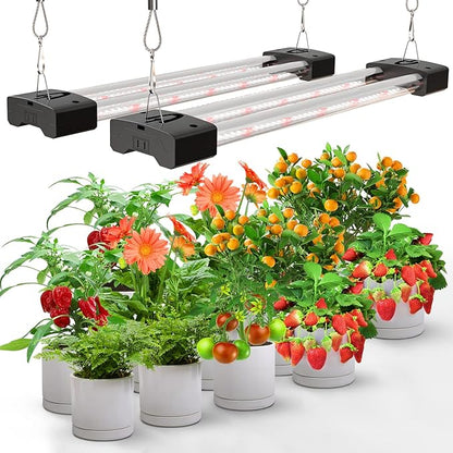 LED Grow Lights 16W Full Spectrum Integrated Growing Lamp Lighting Fixtures with High PPFD for