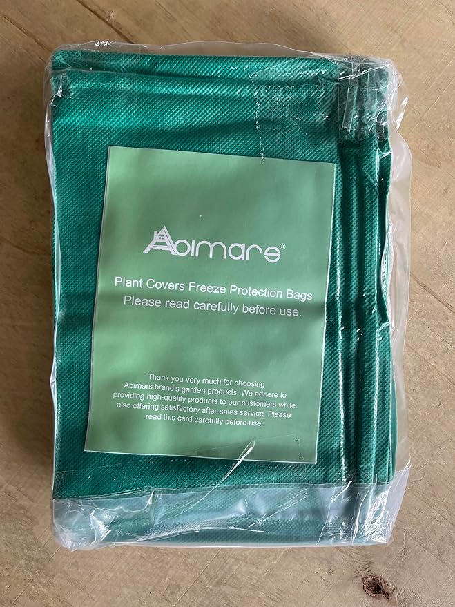 Abimars Thicker Plant Covers Freeze Protection Jacket 2.36 oz/yd², 2'x2.6' Reusable Winter Plant