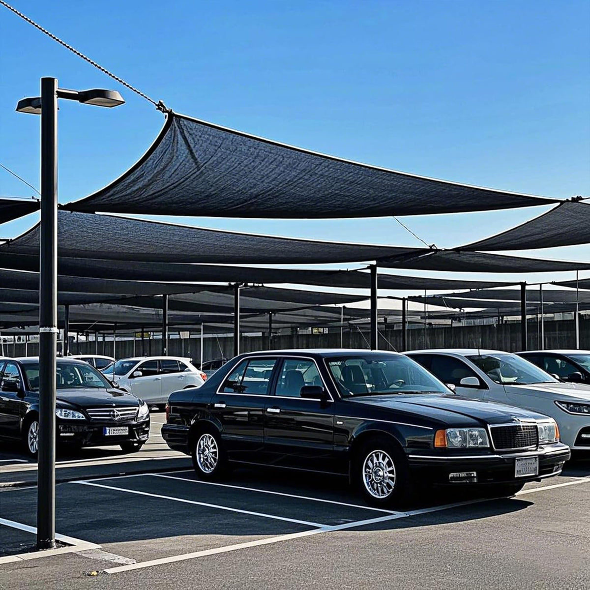 winemana 50% Black Shade Cloth, 3.3 x 10 FT Garden Mesh Tarp for Plants Heat Protection with