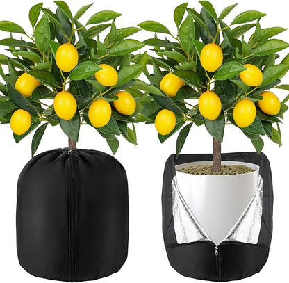 2 Pcs Plant Pot Covers for Winter Large Potted Plant Freeze Protection Cover Frost Jacket with