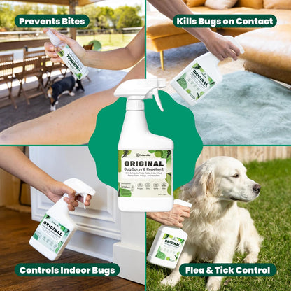 Cedarcide Original: Eco-Friendly Bug Spray - Repel & Kill Fleas, Ticks, Mosquitoes, Mites, Ants &