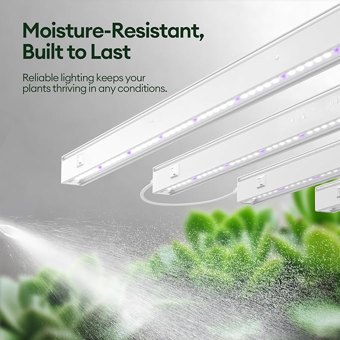 Plant Grow Lights 1FT, Blue-Rich Full Spectrum 5000K, 28W(4 x 7W), T5 LED Grow Light Strips for