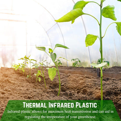 Farm Plastic Supply - Clear IRAC Greenhouse Plastic Sheeting - 6 Mil - (50' x 40') - 4 Year UV