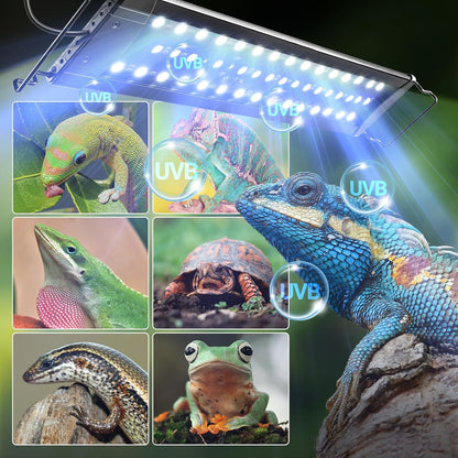 REPTI ZOO UVB Light for Reptile 10.0, 18 inch UVB Reptile Light Bulb with Dimming for Desert Animal