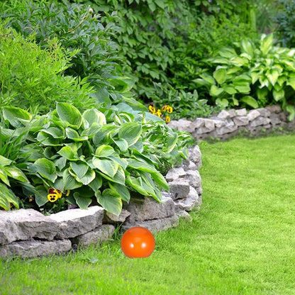 LOGOFUN Stainless Steel Gazing Ball Reflective Garden Ball Garden Yard Mirror Ball Reflective