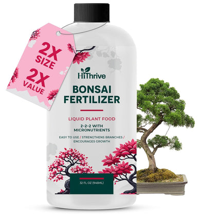 32oz Bonsai Tree Live Liquid Plant Food - Makes 64 Gallons of Bonsai Fertilizer Liquid, Premium