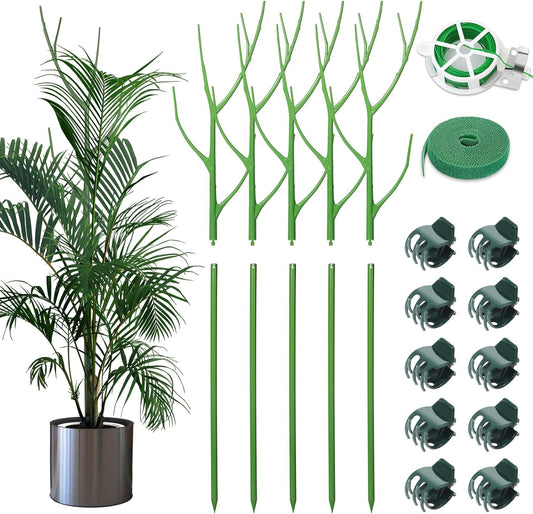 5 Pack 27.56" Detachable Twig Plant Support Stakes Set, Blends in to Plant, Branch Plant Sticks