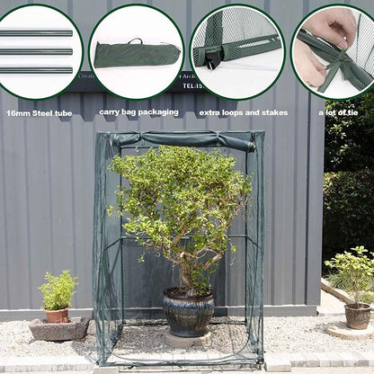 Portable 4'x4' Large 6FT Tall Plant Netting Cover Crop Cages Pest Guard Cover for Vegetables and
