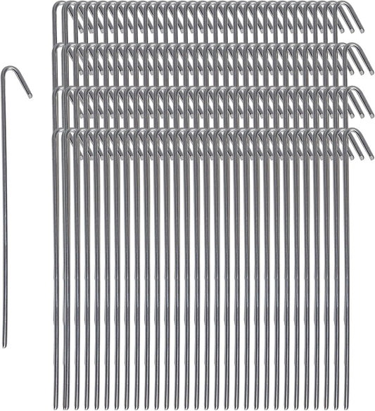 Pinnacle Mercantile 120 Pack Tent Stakes Metal Garden Edging Fence Hooks Pegs Christmas Decoration