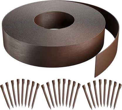 AGTEK 78FT Plastic Landscape Edging Coil Kit, 4 inch High Terrace Board Garden Edging Border with