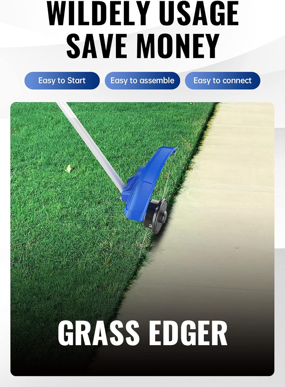 WILD BADGER POWER 26cc Weed Wacker Gas Powered, String Trimmer/Edger, Pole Saw, Hedge Trimmer and