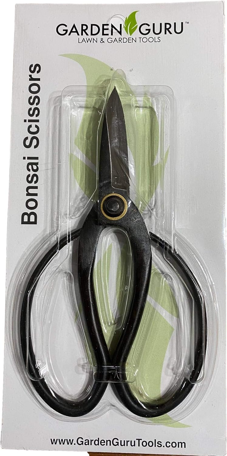GARDEN GURU Professional Bonsai Scissors 180mm - Traditional Butterfly Bonsai Pruner Shear for