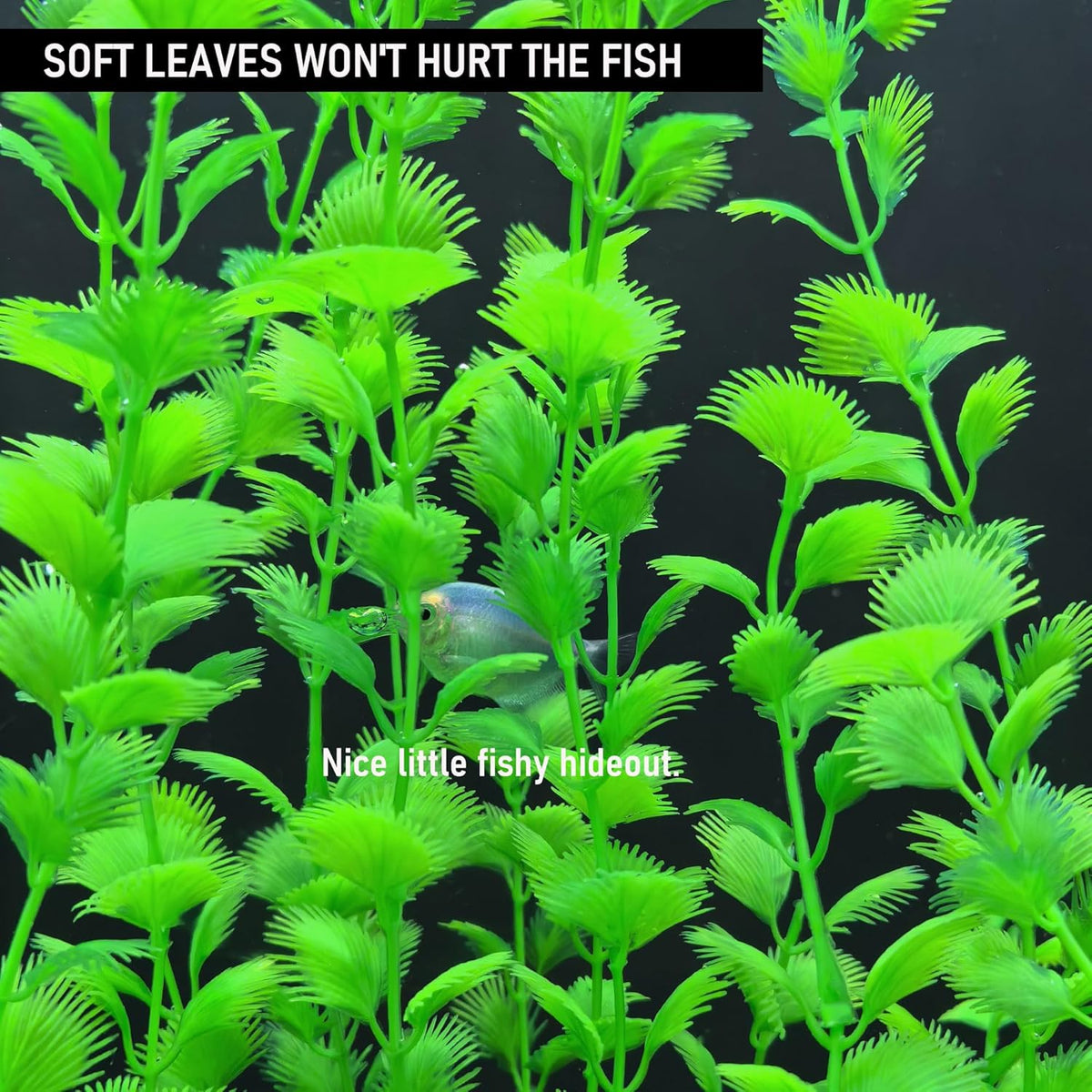 23.6 Inch Tall Aquarium Plants – Large Lifelike Artificial Fish Tank Decorations, Fish Tank Plants