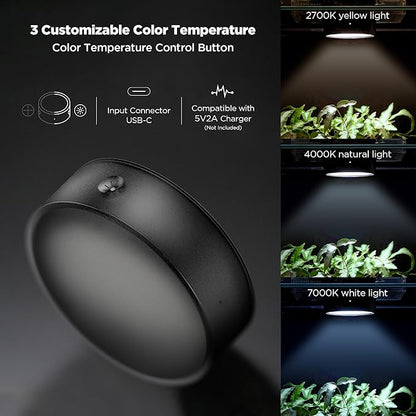 ONF Mist O Shelf Magnetic Light, Colorfull LED for Indoor Plant Growth-Promoting, Adaptable TypeC