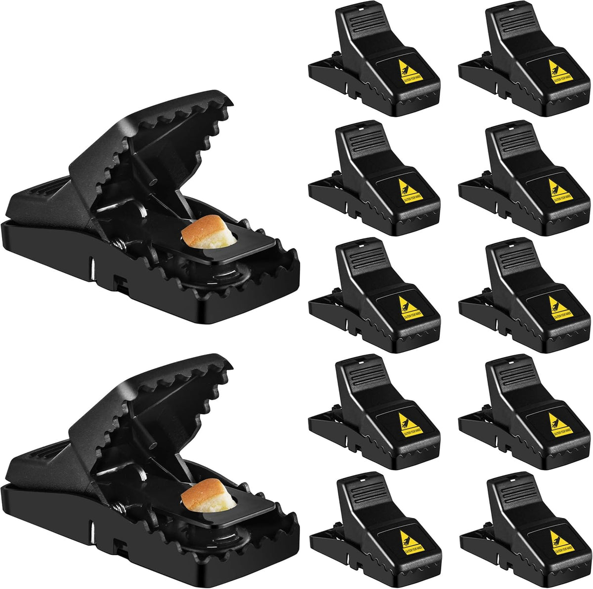Mouse Trap, 12 Pack Mouse-Traps-Indoor-for-Home Quick Effective Sanitary Safe Mouse Catcher for