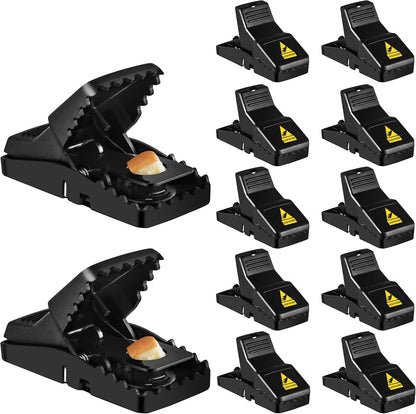 Mouse Trap, 12 Pack Mouse-Traps-Indoor-for-Home Quick Effective Sanitary Safe Mouse Catcher for