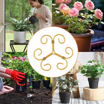 5PCS Iron Monstera Plant Support, Plant Stem Support, Turtle Shell Bamboo Clamp Set, Stable Plant