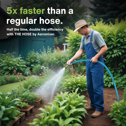 Aeromixer THE HOSE - 1 Inch Garden Hose 15 Ft, Kinkless Commercial Garden Hoses, Heavy Duty