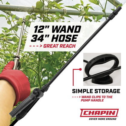 Chapin 2-Gallon Pump Sprayer, Reliable Spray for Daily Use, 2pk