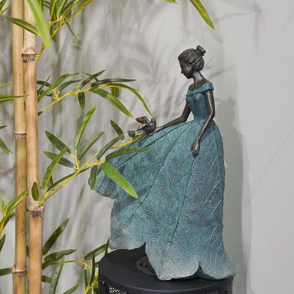 Guichifun Fairy Statue Collection Home Decoration - Leaf Angel Girls Resin Gardening Gifts for
