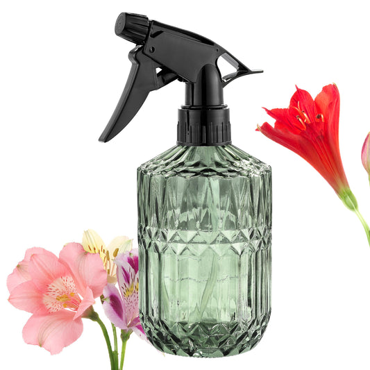 KCKHFA Glass Plant Misters for Inside, 13.5 oz Mister Spray Bottle for Plants, Spring Gardening