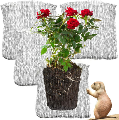 GIFTEXPRESS 4pc 5 Gallon Gopher and Vole Wire Baskets, Gopher Wire Mesh Plant Root Protector Gopher