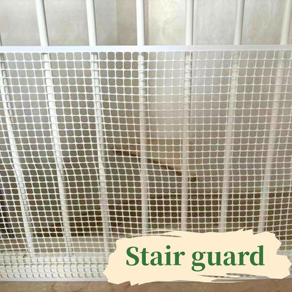 PotatoLife Plastic Wire Mesh Fence, Balcony Fence for Baby and Pets, Safety Fence, Stair Protector