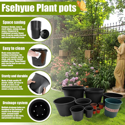 20 Gallon Nursery Pots Plastic Container Injection Molded Pot for Plants Flexible with Drainage