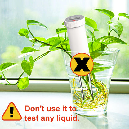 LAWNFUL Digital Soil pH Meter, Industrial Grade Soil pH Tester with Calibration-Free LCD Display
