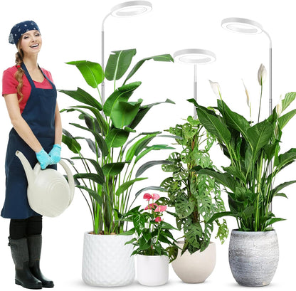 Wolezek Grow Lights for Indoor Plants Full Spectrum, 80 LEDs 3 Colors, 65in Large Plant Lights for