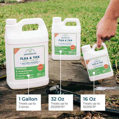 Wondercide - Flea and Tick Spray Concentrate for Yard and Garden with Natural Essential Oils