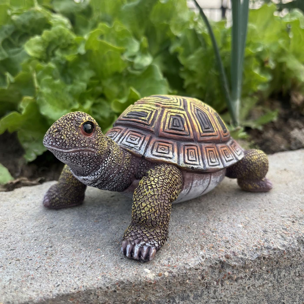 Turtle Statue, Walking Tortoise Figurine Outdoor Sculpture Decor for Yard Patio Garden