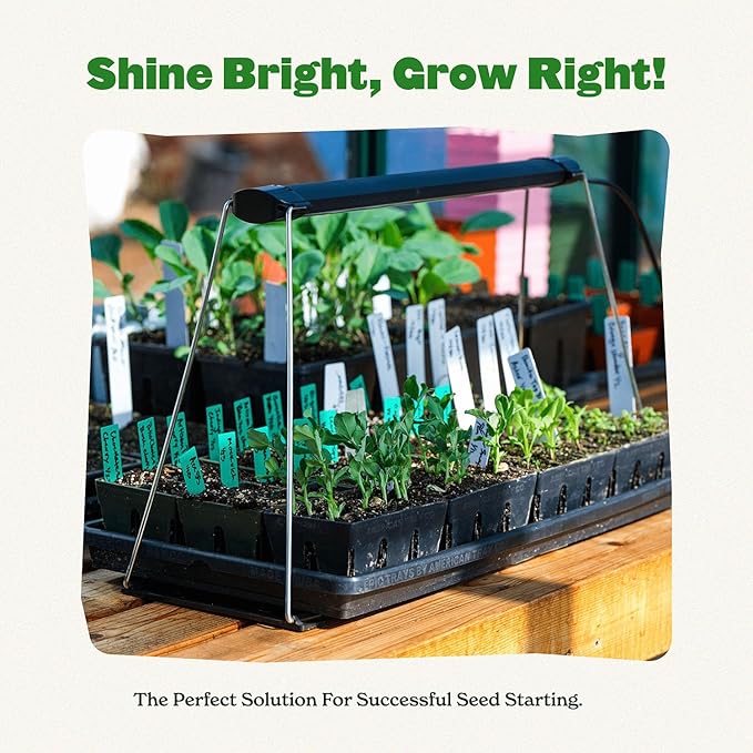 Epic Gardening Seed Starting Grow Light – Full-Spectrum LED with Adjustable Height for Indoor