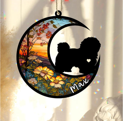 Personalized Dog Memorial, Custom Name Havanese Dog Christmas Ornament with Name, Custom Breeds