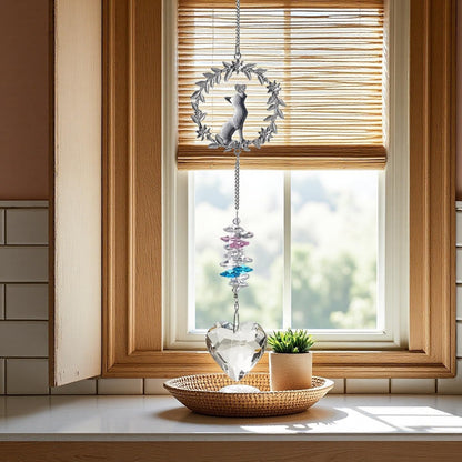 Pet Memorial Suncatcher,Dog Memorial Gifts for Loss of Dog,Cats Remembrance,Pet Loss Sympathy