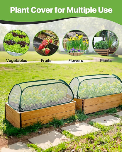 Garden Covers for Raised Beds, Plant Greenhouse Cover for Raised Garden Bed, Freeze Protection