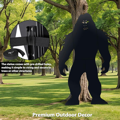6Ft Tall Bigfoot Metal Outdoor Decor Big Foot Sasquatch Gifts for Men/Women/Dad Unique Bigfoot