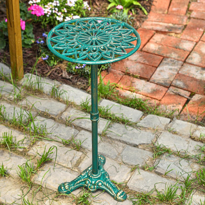 Sungmor Heavy Duty Cast Iron Potted Plant Stand, 24.2" Tall Metal Plant Stand, Vintage & Rustic