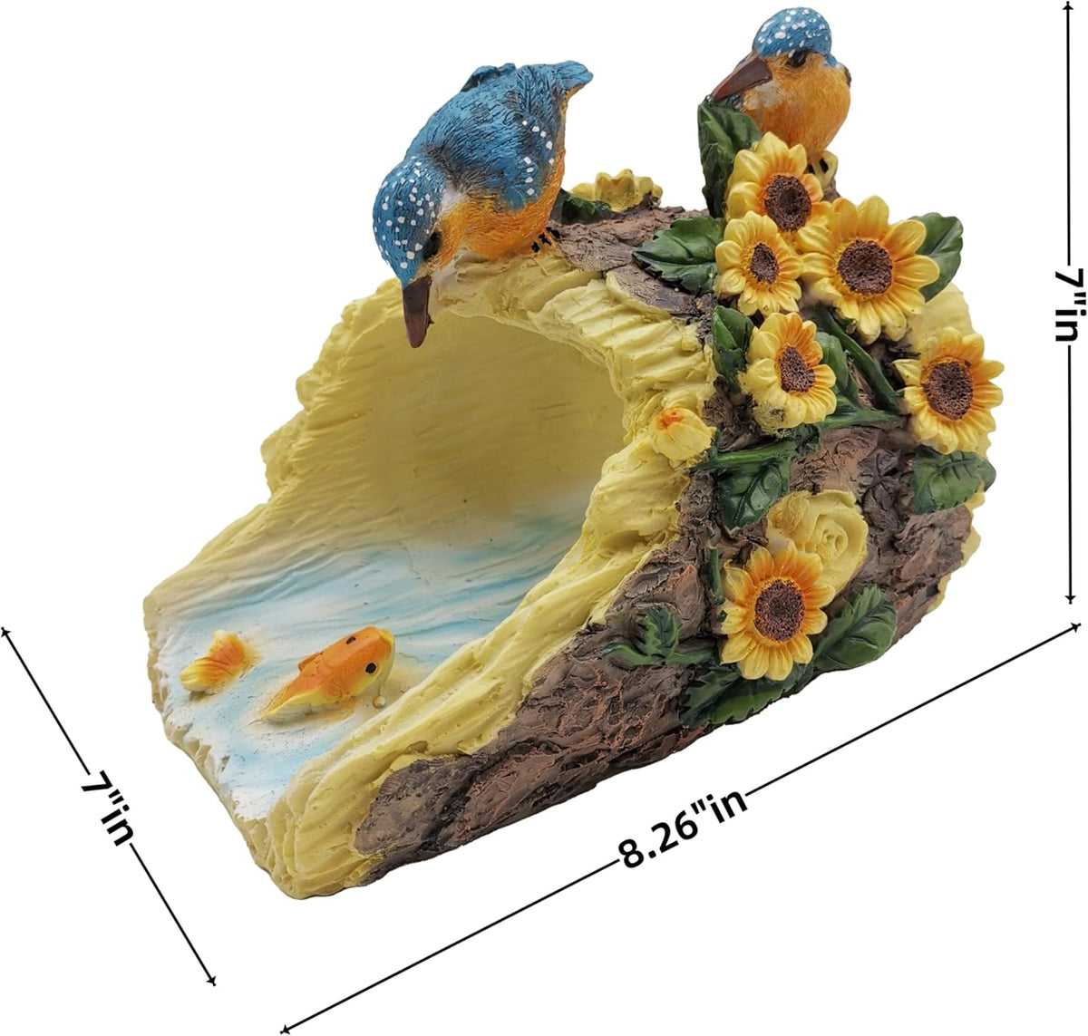Bird Statues Outdoor Decoration, Resin Statue Garden Decor, Animal Downspout Diverter, Decorative