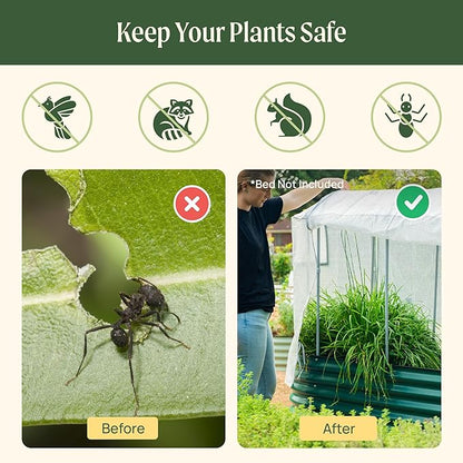 Vego garden Frost Greenhouse Cover System for 2.0' x 6.5' (6 in 1) Garden Bed(No Frame)