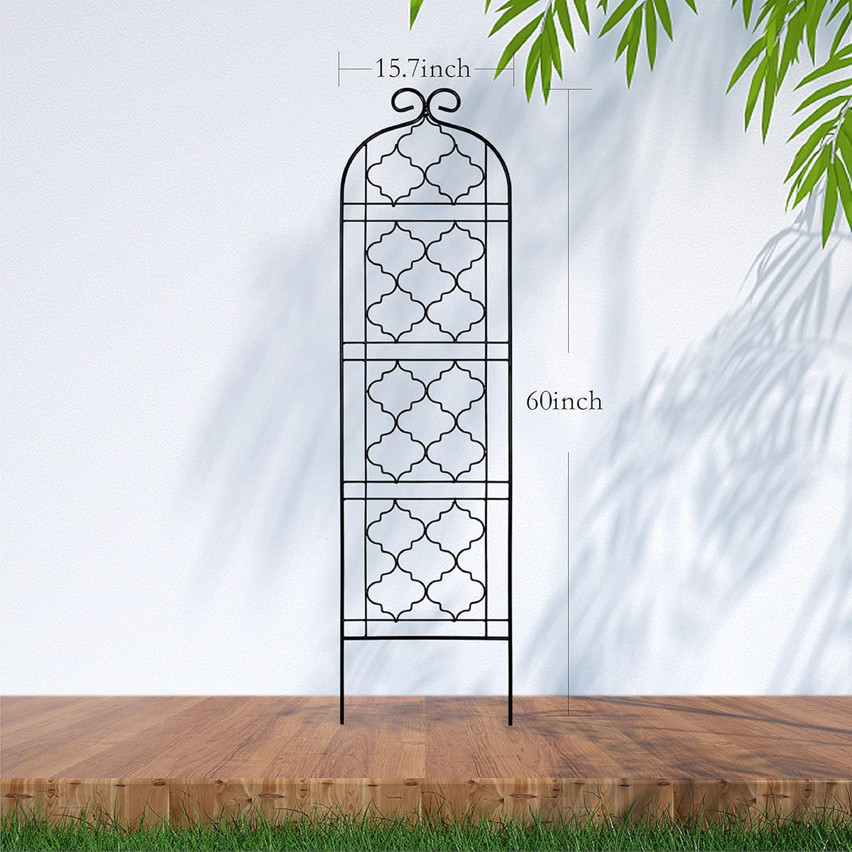 Garden Trellis for Vines and Climbing Plants Outdoor, Iron Wire Lattices Grid Panels for Potted