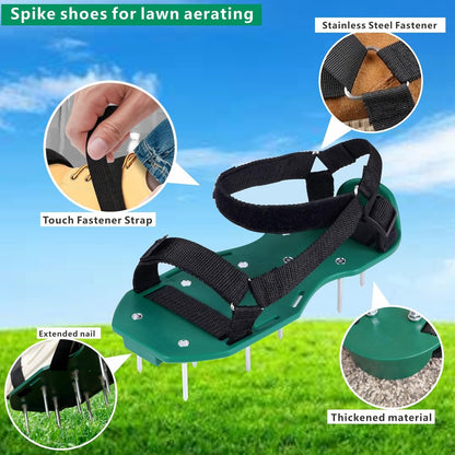 Heavy Strap Garden Aerate Spike Shoes Upgrades Lawn Aerator Shoe Tools Yard Aeration Shoes for