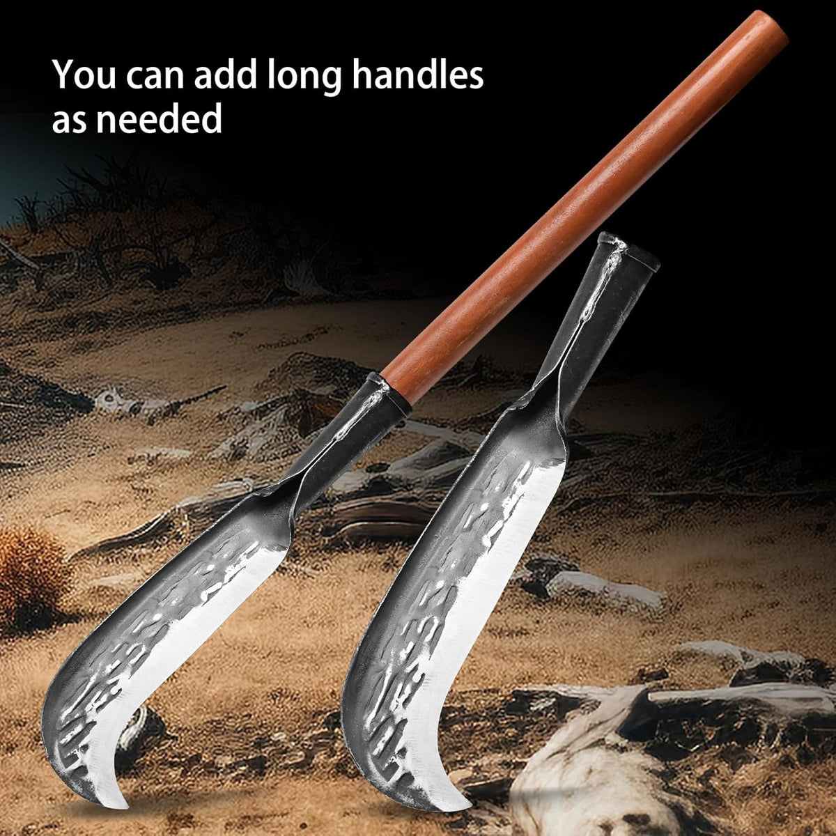 Machete for Yard Work Billhook Sickle Knife Brush Clearing Sickle Knife with Sheath - Perfect Brush