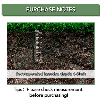 12 Pack 16 Inch Metal Plant Support Stakes for Outdoor Plants and Flowers
