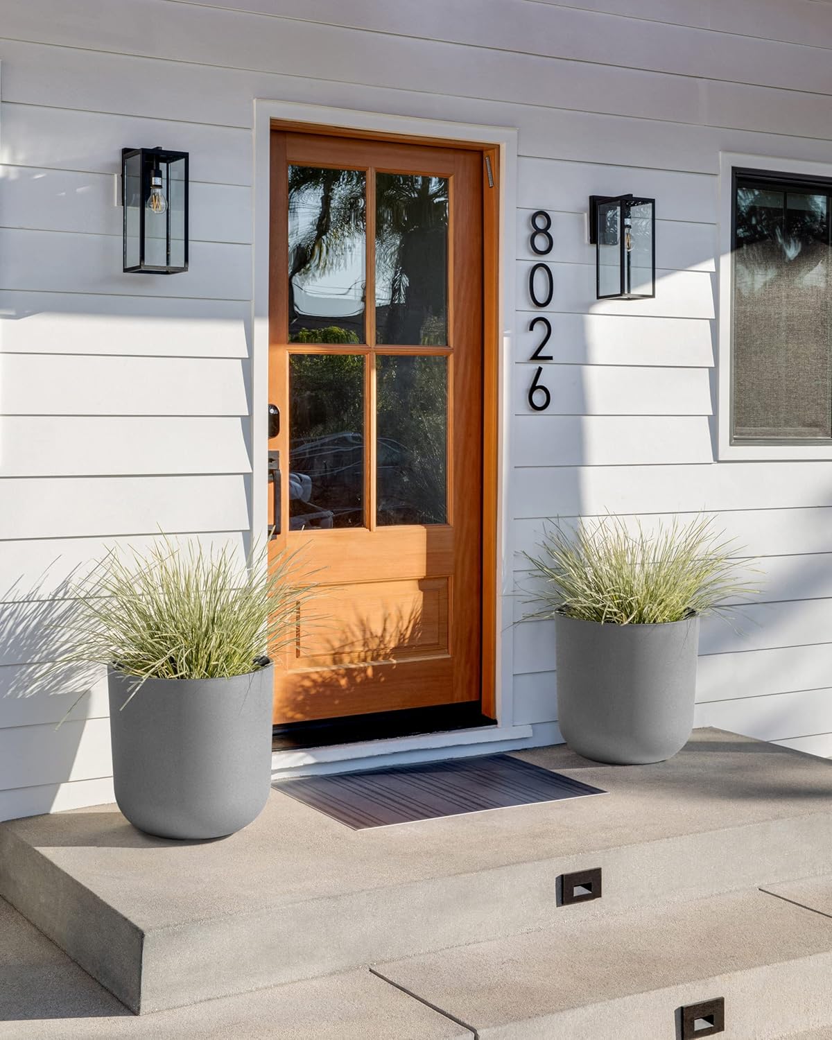 Veradek Mason Series Lima Planter - Round Planter for Indoor or Outdoor Porch/Garden | Made from