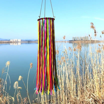 Satin Ribbon Windsock Streamer, Outdoor Decorations for Your Patio, Garden, Yard, Dock and Camper