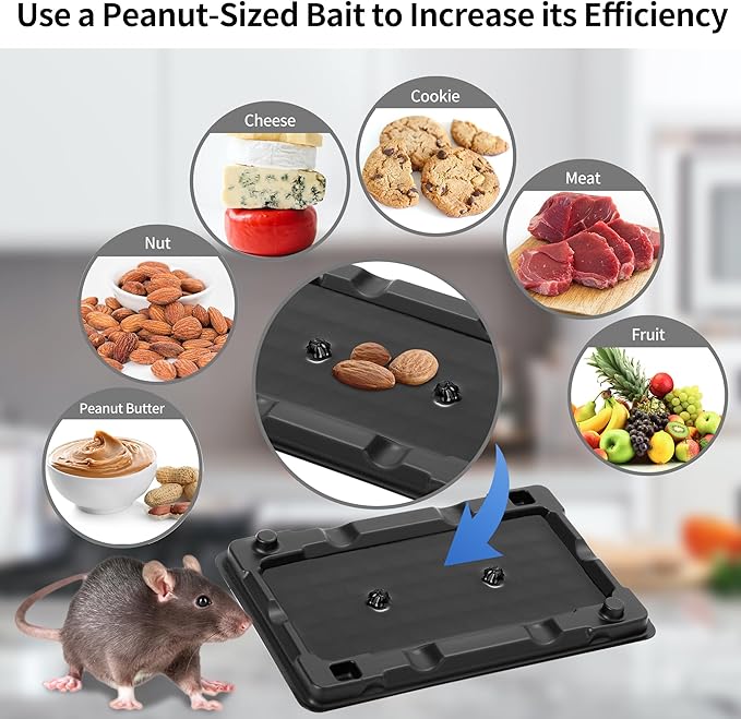LULUCATCH Mouse & Insect Glue Traps, 10 Pack Pre-Scented Sticky Mouse Traps Indoor for Home