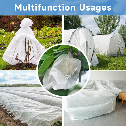 Plant Covers Freeze Protection,10 ft x 40 ft 1.1oz/yd² Thicker Floating Row Blanket Cover Fabric