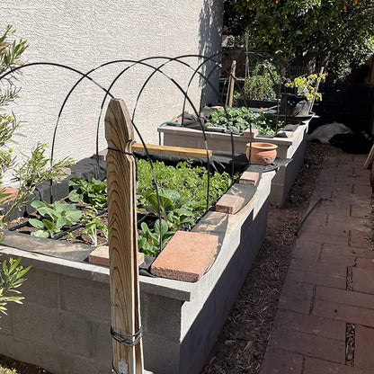 Garden Hoops Grow Tunnel, 12 Sets of 7FT Greenhouse Hoops for Raised Beds, Rust-Proof Fiberglass
